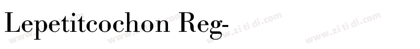 Lepetitcochon Reg字体转换